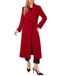 Ted Baker - Bow Wool Blend Longline Coat - Lyst