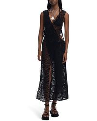 Desigual - Open Kit Cover-Up Maxi Wrap Dress - Lyst