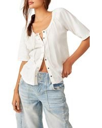 Free People - Daisy Snap-up Top - Lyst