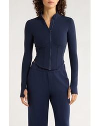 Mpg - Sculpt Corset Seamed Crop Zip-Up Jacket - Lyst