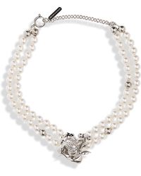 Justine Clenquet - Betsy Imitation Pearl Layered Choker Necklace - Lyst