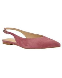 Guess - Dorazio Slingback Pointed Toe Suede Flat - Lyst