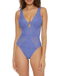 Becca - Color Play Lace One-piece Swimsuit - Lyst