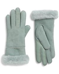 UGG - Seamed Touchscreen Compatible Genuine Shearling Gloves - Lyst