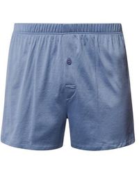 Hanro - Cotton Sporty Button Fly Cotton Boxer - Lyst