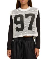 PUMA - X Rosé Sleeveless Mesh Crop Jersey - Lyst