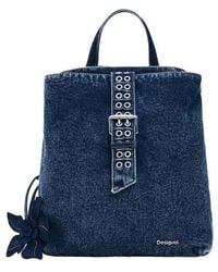 Desigual - Mini Denim Backpack - Lyst