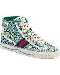 gucci floral high tops