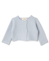 Bebe Bella - Front Button Double Breasted Knit Cardigan - Lyst