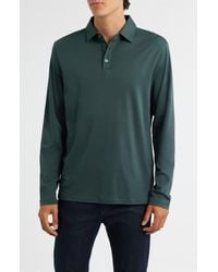 Robert Barakett - Georgia Long Sleeve Pima Cotton Polo - Lyst