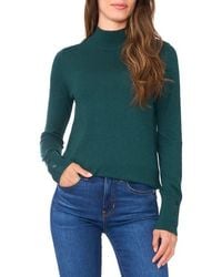 Halogen® - Button Cuff Turtleneck Sweater - Lyst