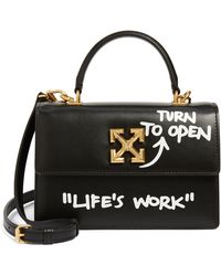 Off-White c/o Virgil Abloh - Jitney 1.4 Quote Leather Top Handle Bag - Lyst