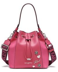 KARL LAGERFELD - Adele Bucket Bag - Lyst