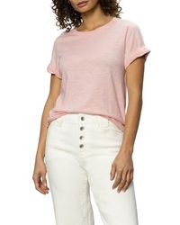 Sanctuary - Perfect Roll Sleeve Cotton T-Shirt - Lyst