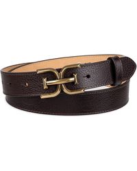 Sam Edelman - Logo Buckle Leather Belt - Lyst
