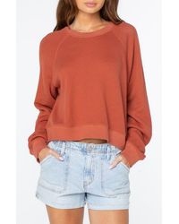 Roxy - Golden Hour Cotton Sweatshirt - Lyst