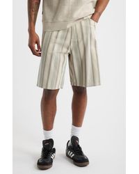 Obey - Baja Stripe Baggy Denim Shorts - Lyst