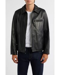 Schott Nyc - Pebbled Leather Jacket - Lyst