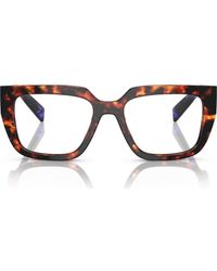 Prada - 52Mm Square Optical Glasses - Lyst