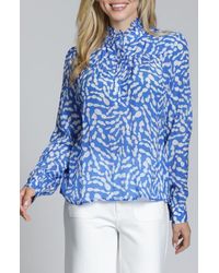 Apny - Ruffle Placket Top - Lyst