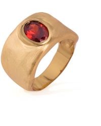 Retro Chic - Fig Band Ring - Lyst
