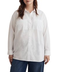Madewell - Signature Poplin Oversize Patch Pocket Button-up Shirt - Lyst