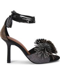 Kurt Geiger - Pompom Ankle Strap Sandal - Lyst