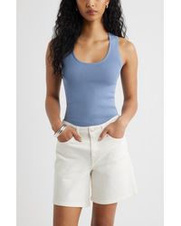 Open Edit - Scoop Neck Sweater Tank - Lyst