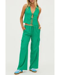 Beach Riot - Amara Drawstring Cargo Cover-Up Pants - Lyst