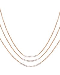Vince Camuto - Set Of 3 Crystal Bar Necklaces - Lyst