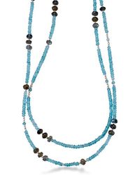 Samuel B. - Beaded Labradorite & Chalcedony Layered Necklace - Lyst