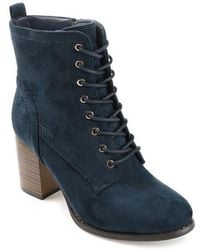 Journee Collection - Journee Baylor Lace-Up Boot - Lyst