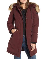 sam edelman faux fur trimmed parka