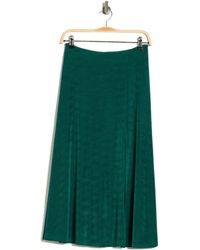 Womens Clothing Skirts Mid-length skirts Save 2% Alexia Admor Full Slit Midi Skirt in Green 