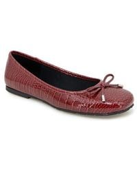 Kenneth Cole - Elstree Croc Embossed Ballet Flat - Lyst