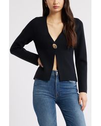 Open Edit - Structured One-Button Cardigan - Lyst