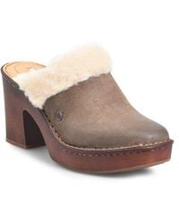 Børn - Hope Genuine Shearling Trim Clog - Lyst