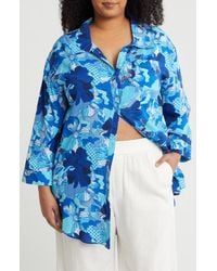Boho Me - Floral Button-Up Tunic - Lyst