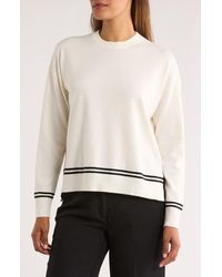 Nordstrom Rack - Tipped Crewneck Sweater - Lyst