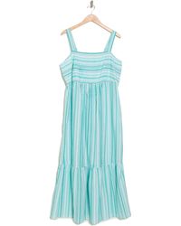 London Times - Smocked Tiered Maxi Dress - Lyst
