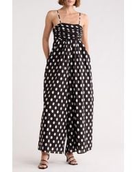 Hutch - Ottie Polka Dot Wide Leg Jumpsuit - Lyst