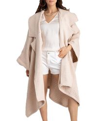 Saachi - Waffle Drape Jacket - Lyst