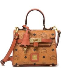 mcm mini top handle crossbody