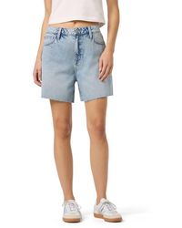 Hudson Jeans - Relaxed Raw Hem Denim Shorts - Lyst