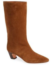 Loeffler Randall - Square Toe Stacked Heel Booties - Lyst