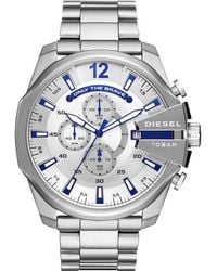 DIESEL - Mega Chief Chronograph Bracelet Watch, 51Mm - Lyst