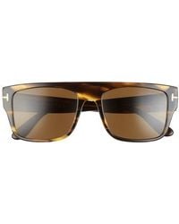Tom Ford - 55Mm Rectangular Sunglasses - Lyst