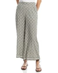 Max Studio - Wide Leg Pull-On Crop Pants - Lyst