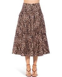 Alexia Admor - Avery Cargo Midi Skirt - Lyst