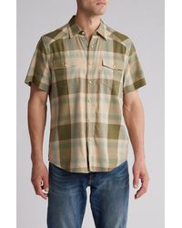 Lucky Brand - Herringbone Workwear Western Short Sleeve Button-up Shirt - Lyst